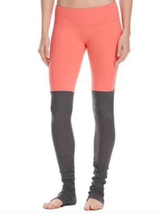 ALO Yoga Pants - ALO Yoga High Waist Goddess Legging-Candy Orange Stormy Heather XS